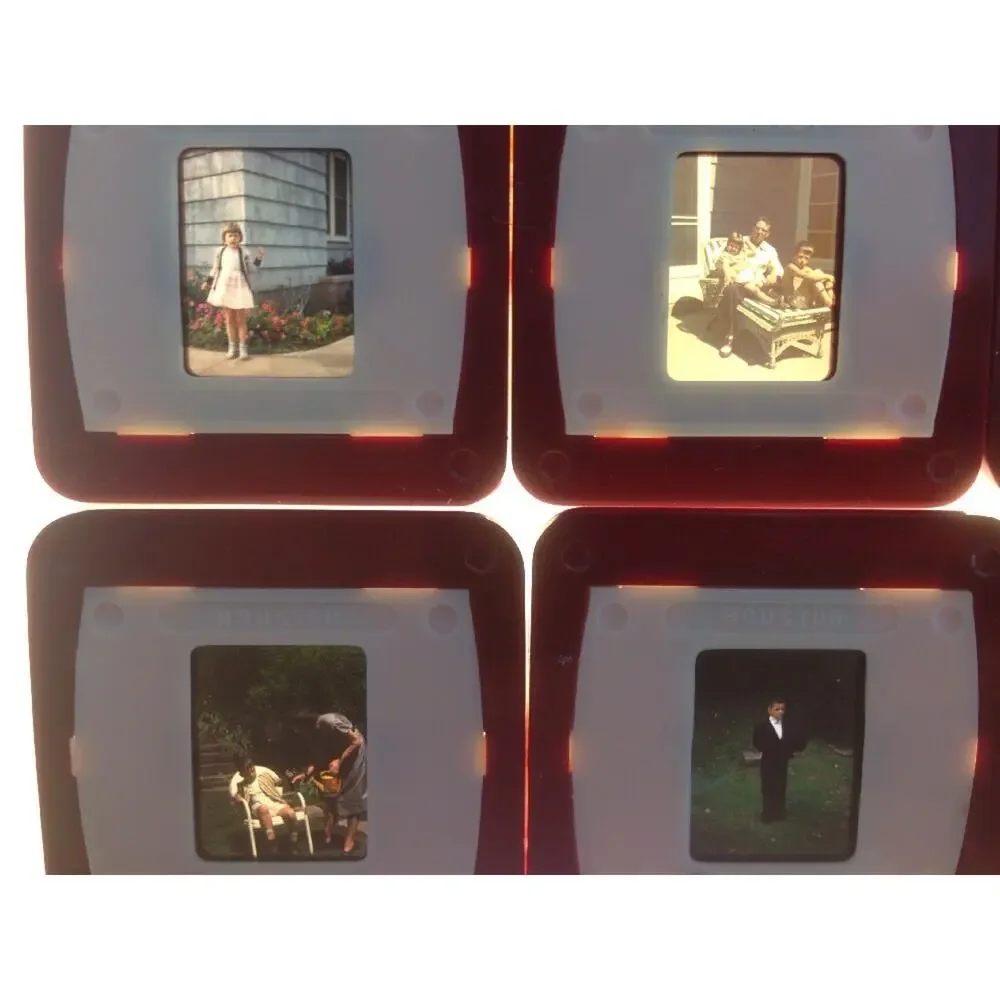Lot 15 Vtg Kodachrome 40s 1948 Family Children Grandmother Photos Color Slides